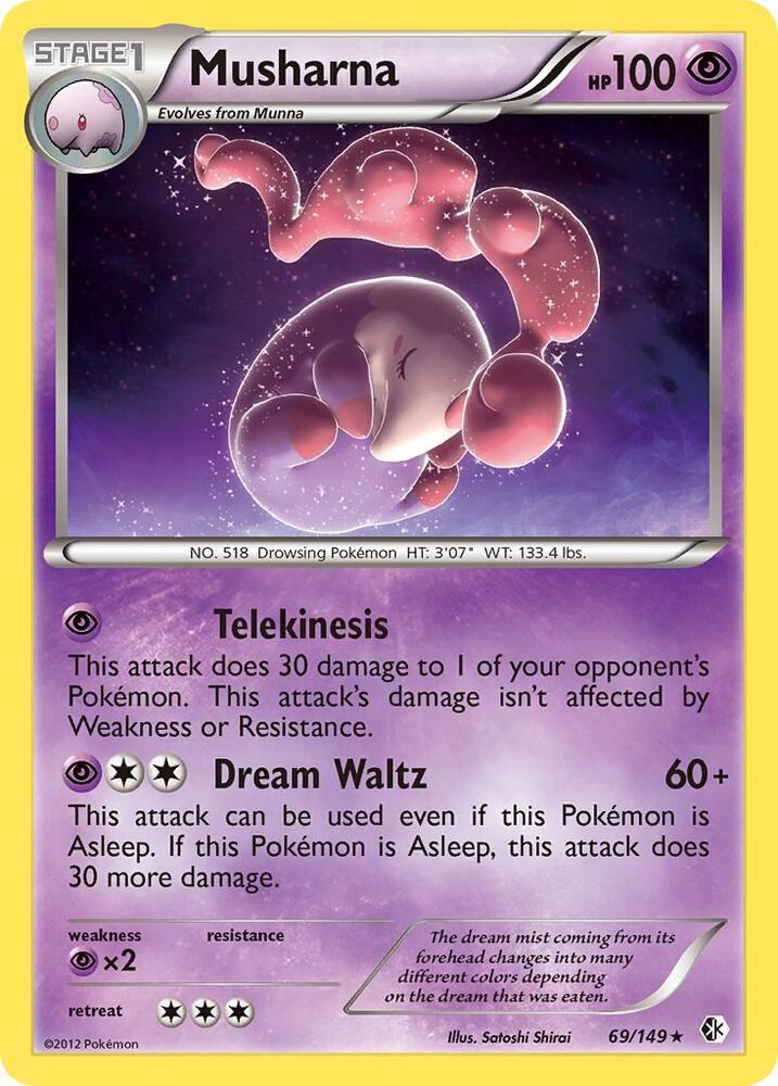 Pokemon Musharna 69/149 Boundaries Crossed