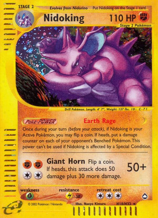 Pokemon Nidoking H18/147 Aquapolis