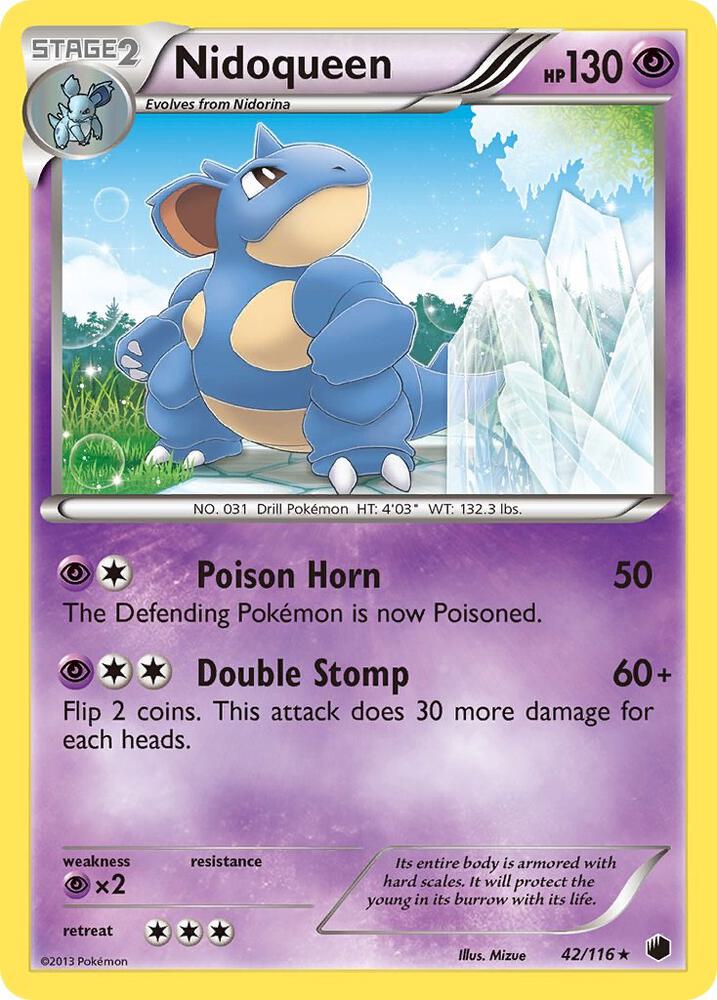 Pokemon Nidoqueen 42/116 Plasma Freeze