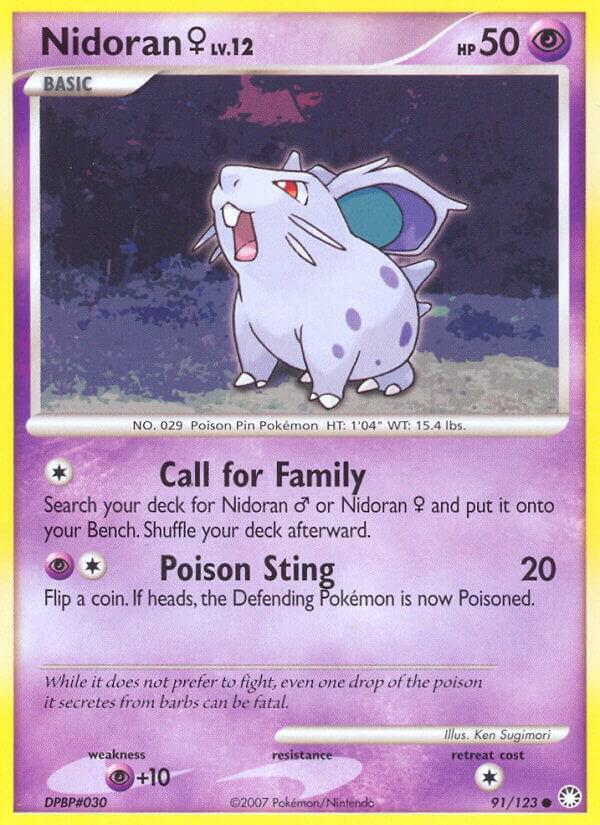 Pokemon Nidoran F 91/123 Mysterious Treasures