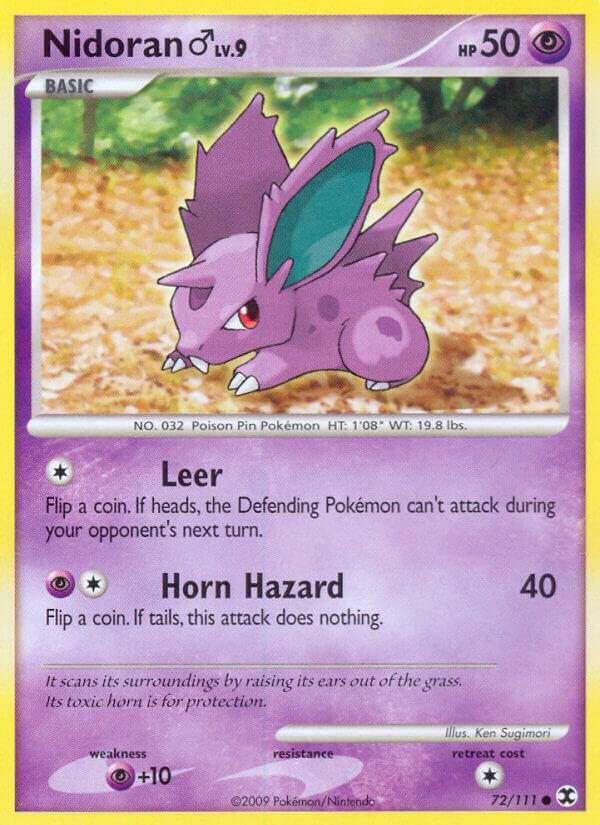 Pokemon Nidoran M 72/111 Rising Rivals