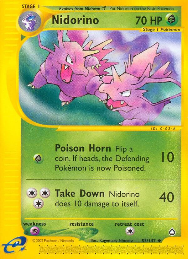 Pokemon Nidorino 55/147 Aquapolis