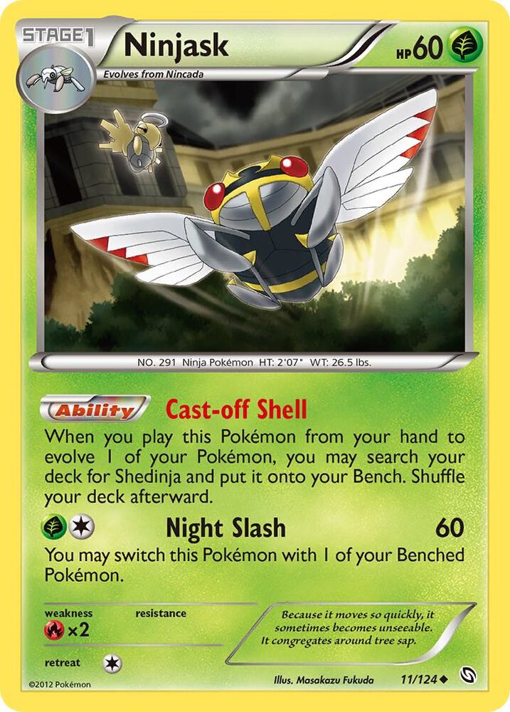 Pokemon Ninjask 11/124 Dragons Exalted