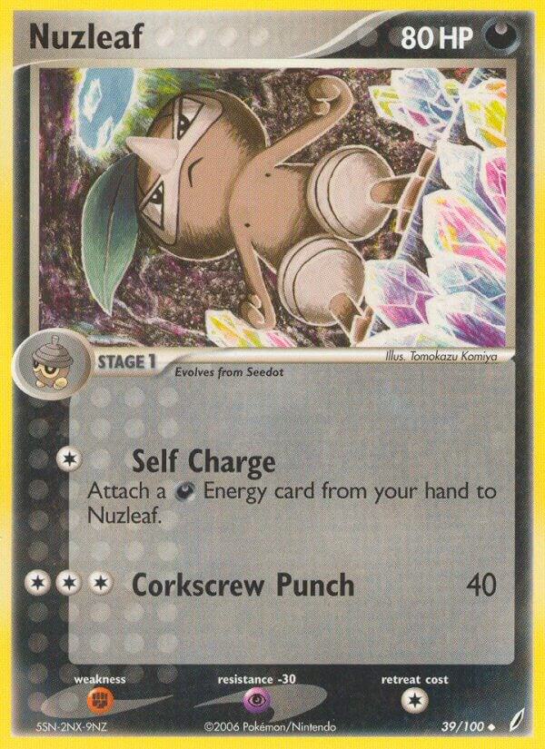 Pokemon Nuzleaf 39/100 Crystal Guardians