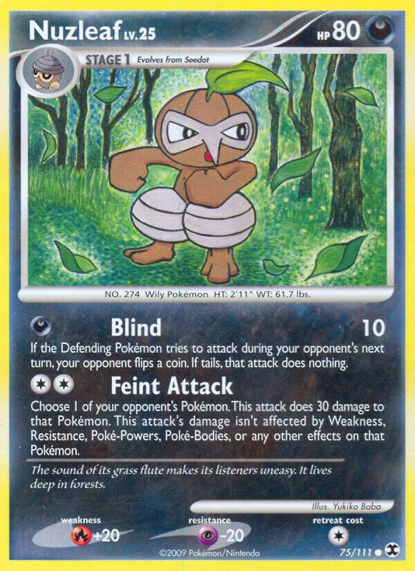 Pokemon Nuzleaf 75/111 Rising Rivals
