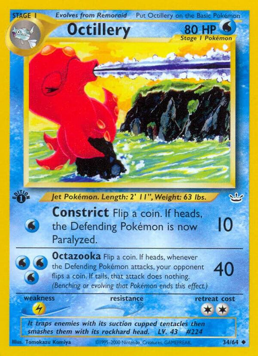 Pokemon Octillery 34/64 Neo Revelation
