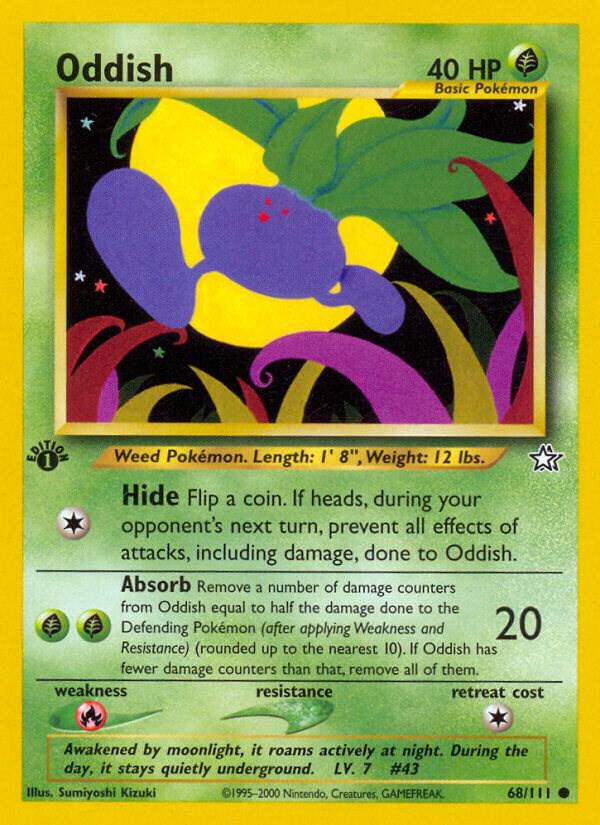 Pokemon Oddish # 68 Neo Genesis