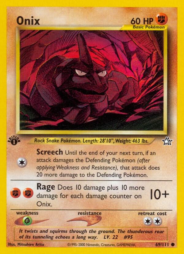 Pokemon Onix # 69 Neo Genesis