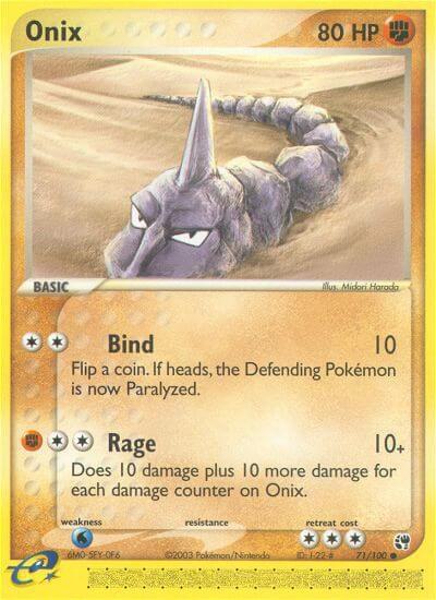 Pokemon Onix 71/100 Sandstorm