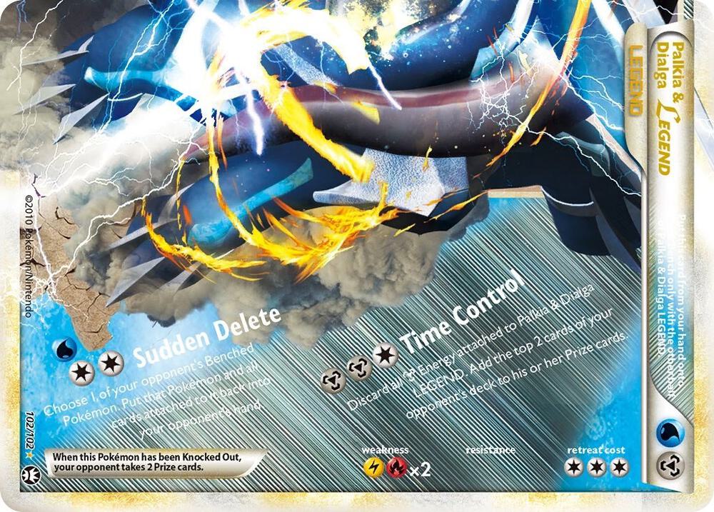 Pokemon Palkia & Dialga Legend 102/102 Triumphant