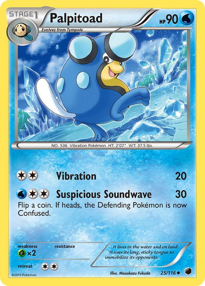 Pokemon Palpitoad 25/116 Plasma Freeze