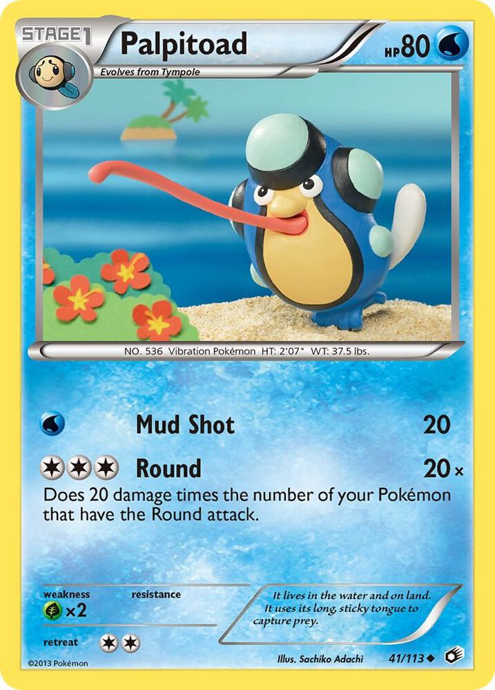 Pokemon Palpitoad 41/113 Legendary Treasures