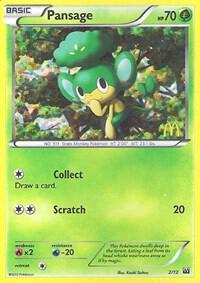 Pokemon Pansage 2/12 Mcdonald's Collection 2012