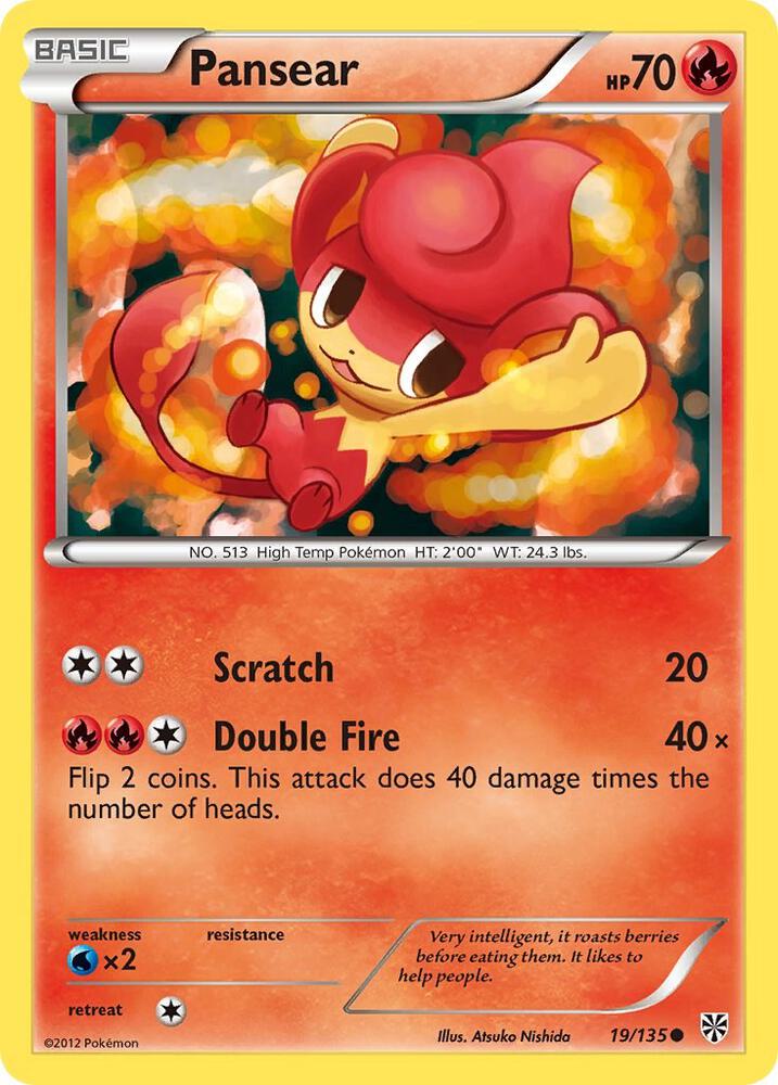 Pokemon Pansear 19/135 Plasma Storm