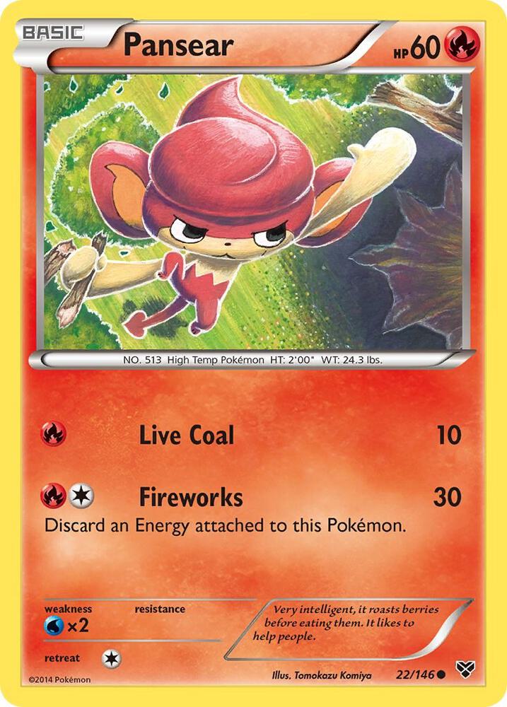 Pokemon Pansear 22/146 XY