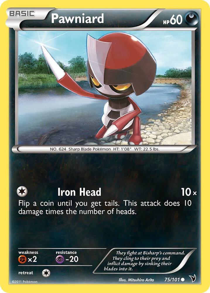 Pokemon Pawniard 75/101 Noble Victories