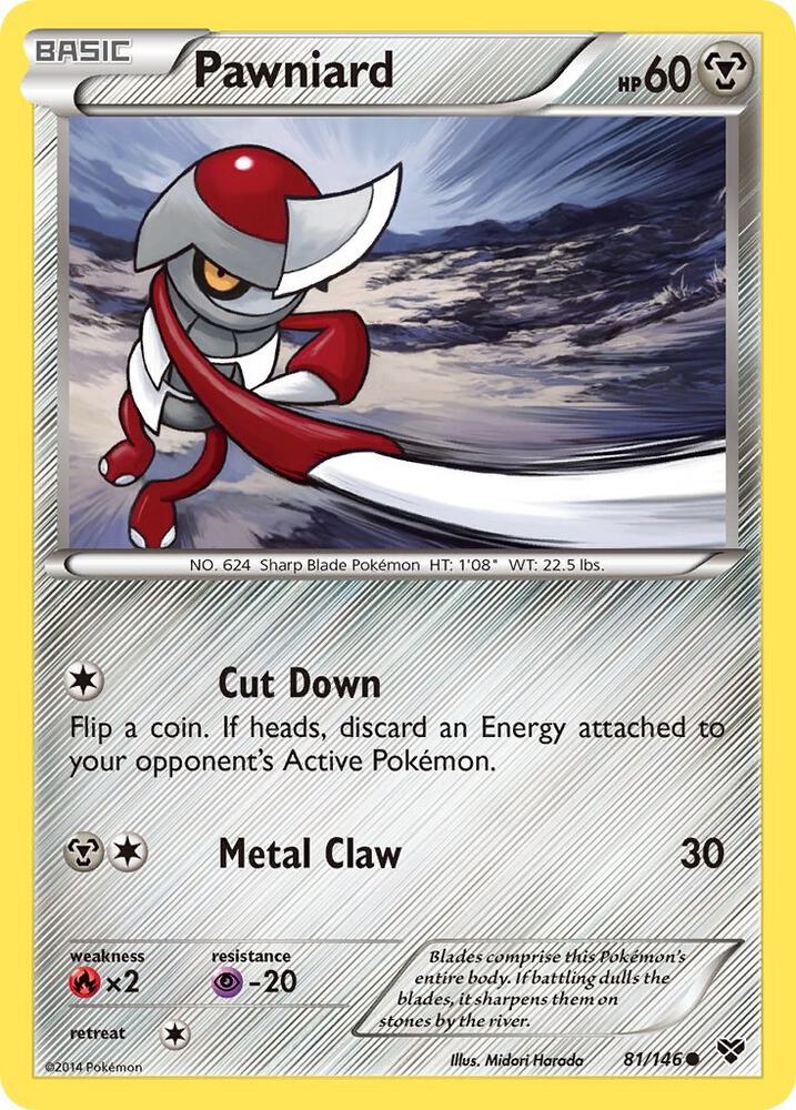 Pokemon Pawniard 81/146 XY