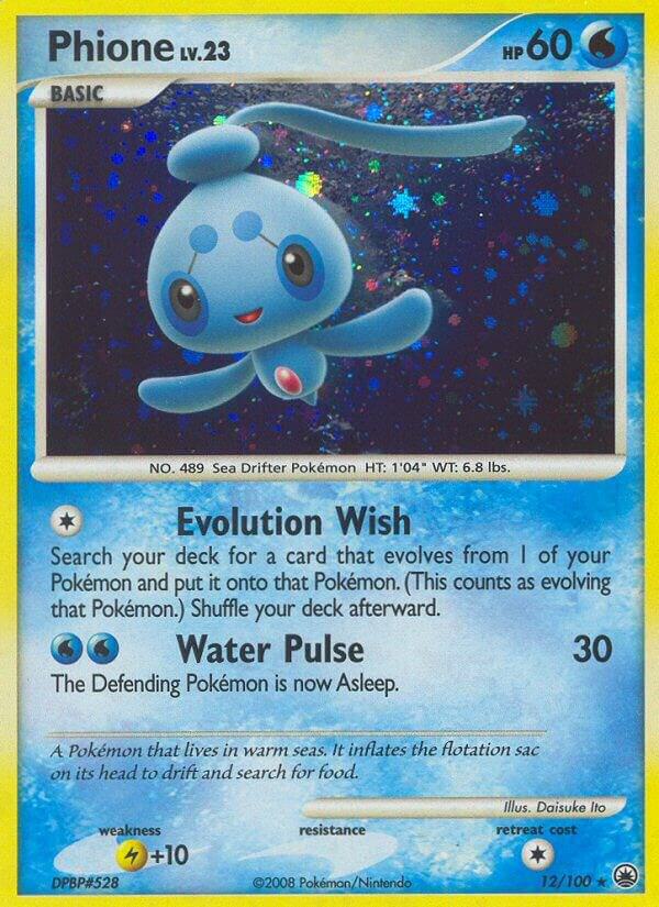 Pokemon Phione 12/100 Majestic Dawn