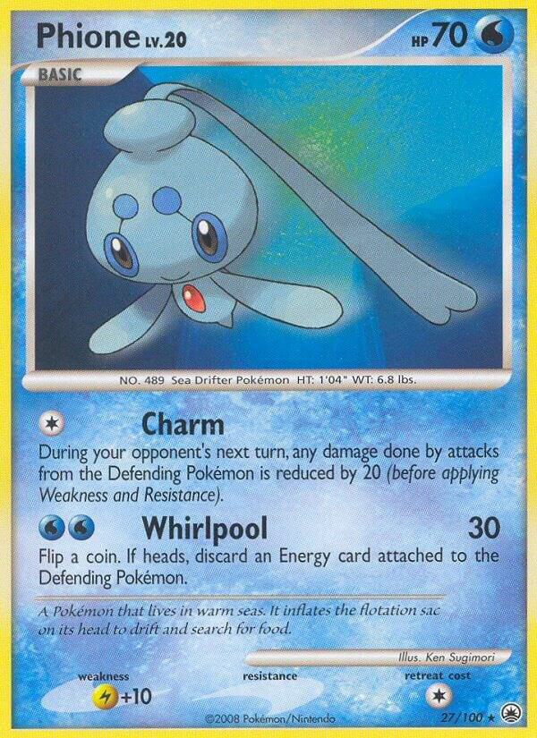 Pokemon Phione 27/100 Majestic Dawn