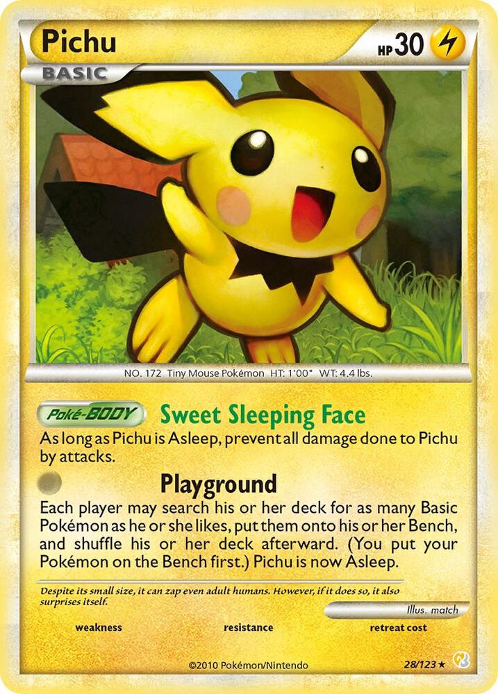 Pokemon Pichu 28/123 HeartGold & SoulSilver