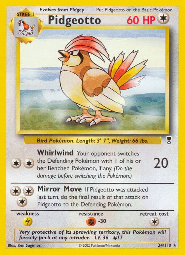 Pokemon Pidgeotto 34/110 Legendary Collection