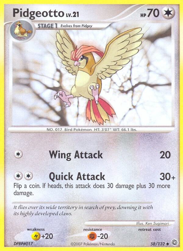 Pokemon Pidgeotto 58/132 Secret Wonders