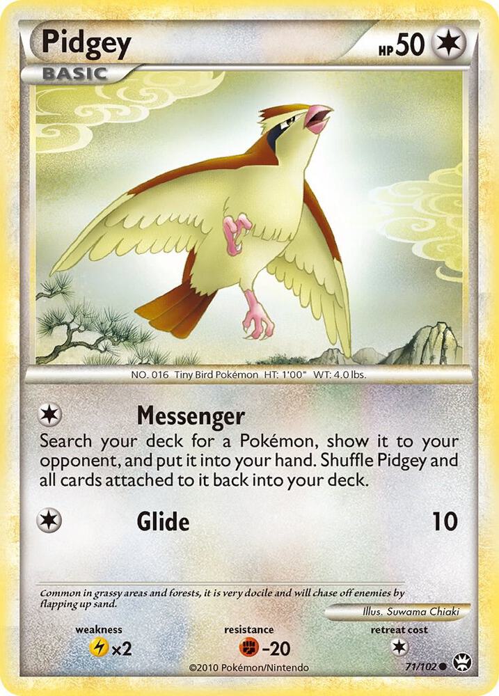 Pokemon Pidgey 71/102 Triumphant