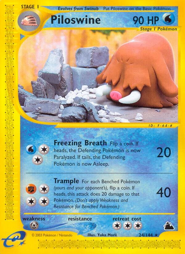 Pokemon Piloswine 24/144 Skyridge