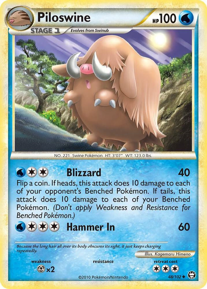 Pokemon Piloswine 48/102 Triumphant