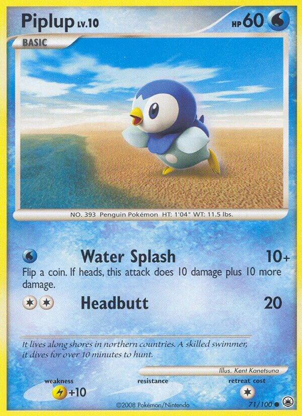 Pokemon Piplup 71/100 Majestic Dawn
