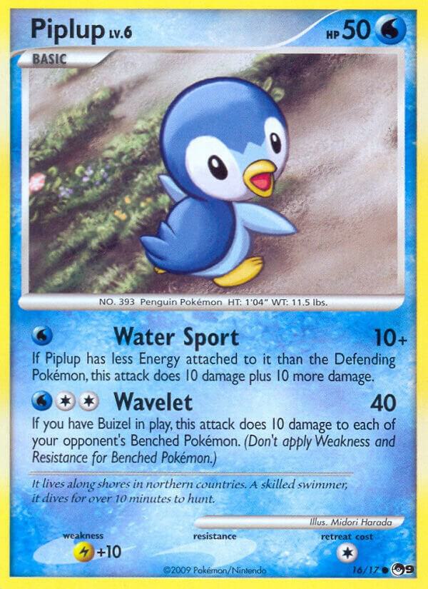 Pokemon Piplup 16/17 POP Series 9