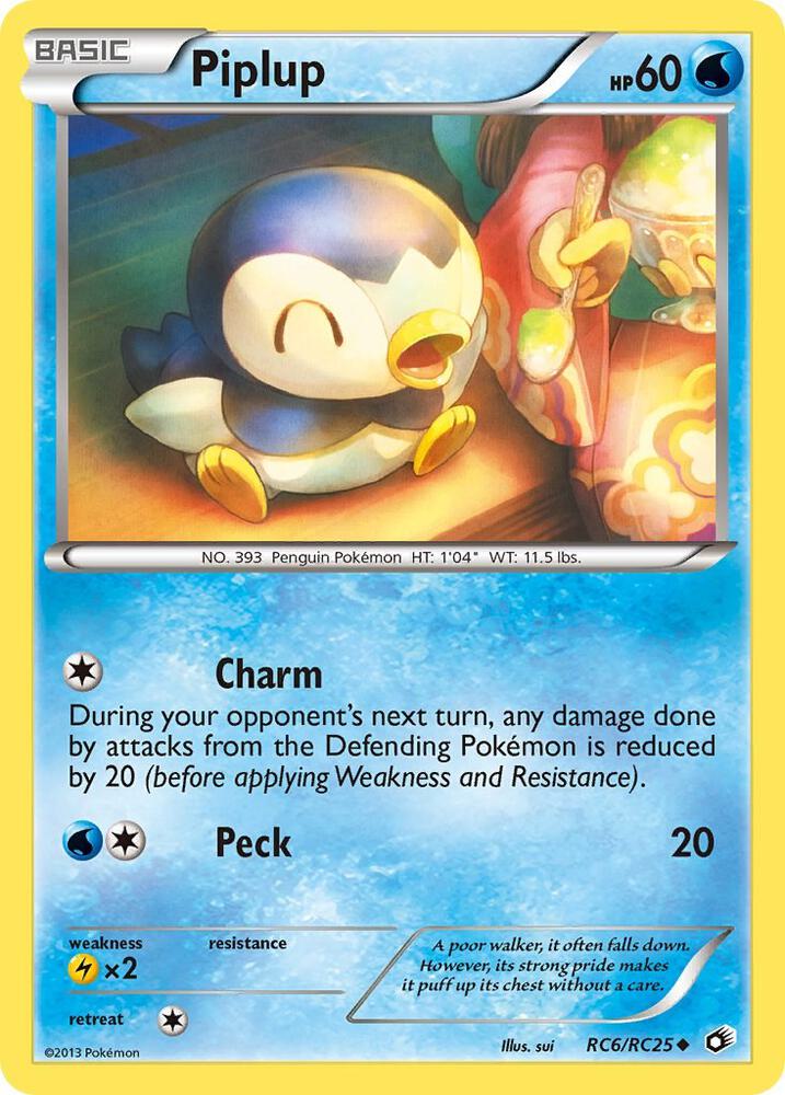Pokemon Piplup RC6/RC25 Legendary Treasures