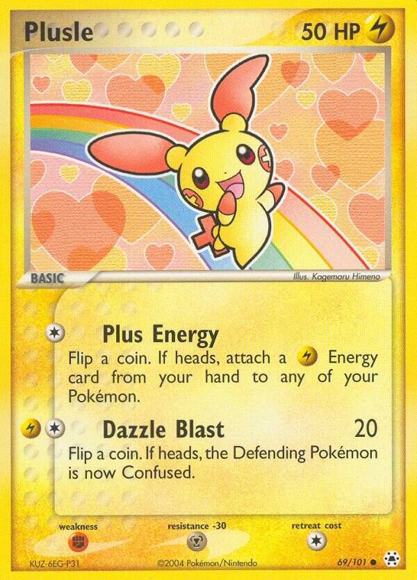 Pokemon Plusle 69/101 Hidden Legends