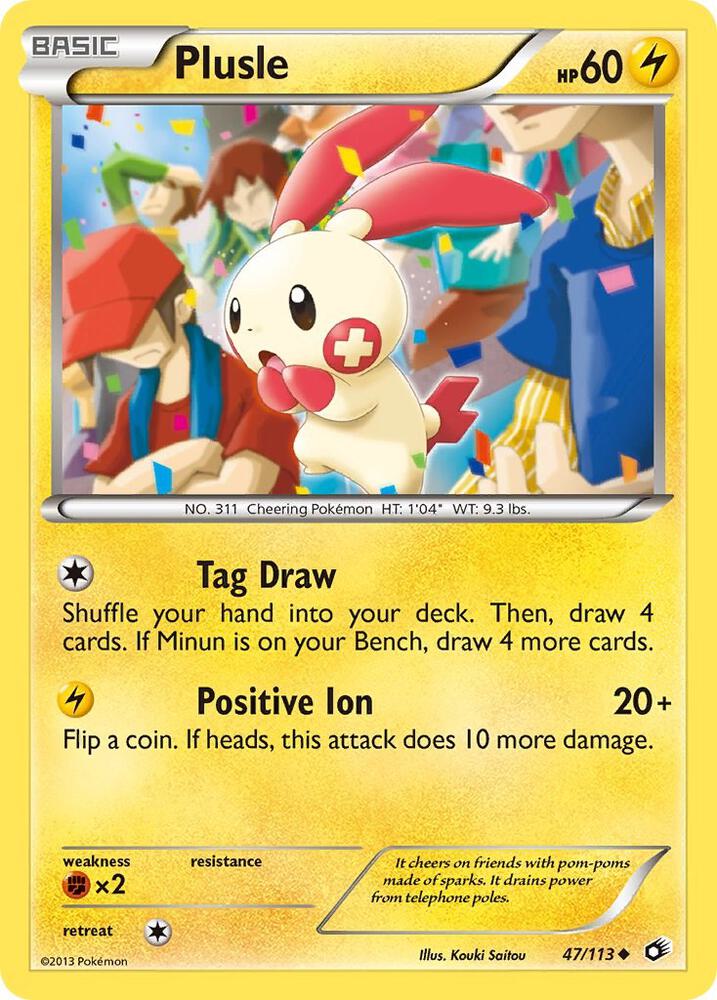 Pokemon Plusle 47/113 Legendary Treasures