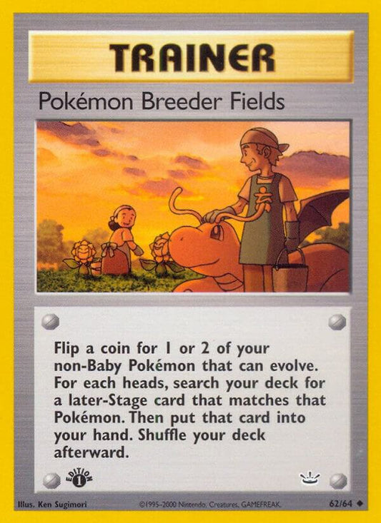 Pokemon Pokemon Breeder Fields 62/64 Neo Revelation