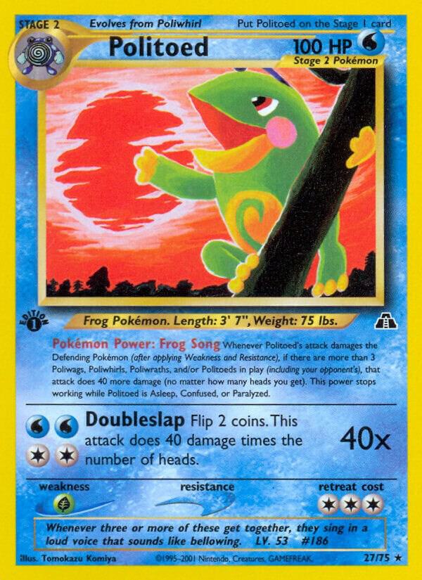 Pokemon Politoed 27/75 Neo Discovery