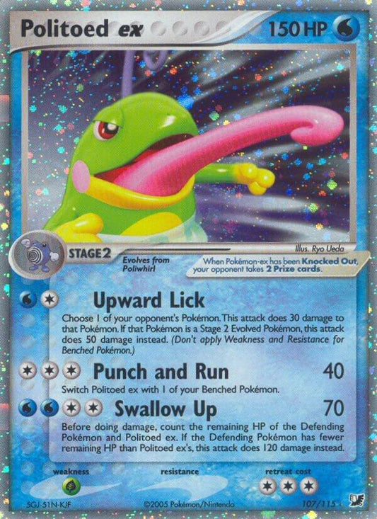 Pokemon Politoed ex 107/115 Unseen Forces