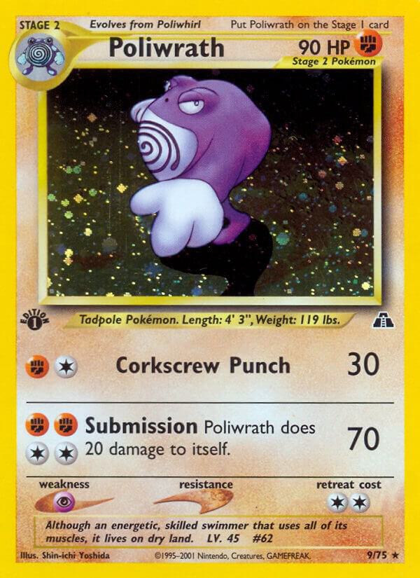 Pokemon Poliwrath 9/75 Neo Discovery