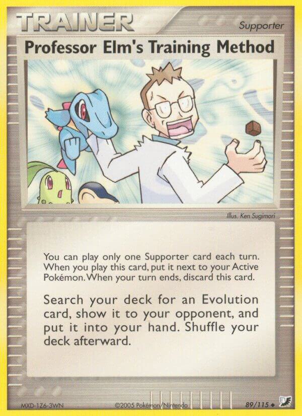 Pokemon Professor Elm's Training Method 89/115 Unseen Forces