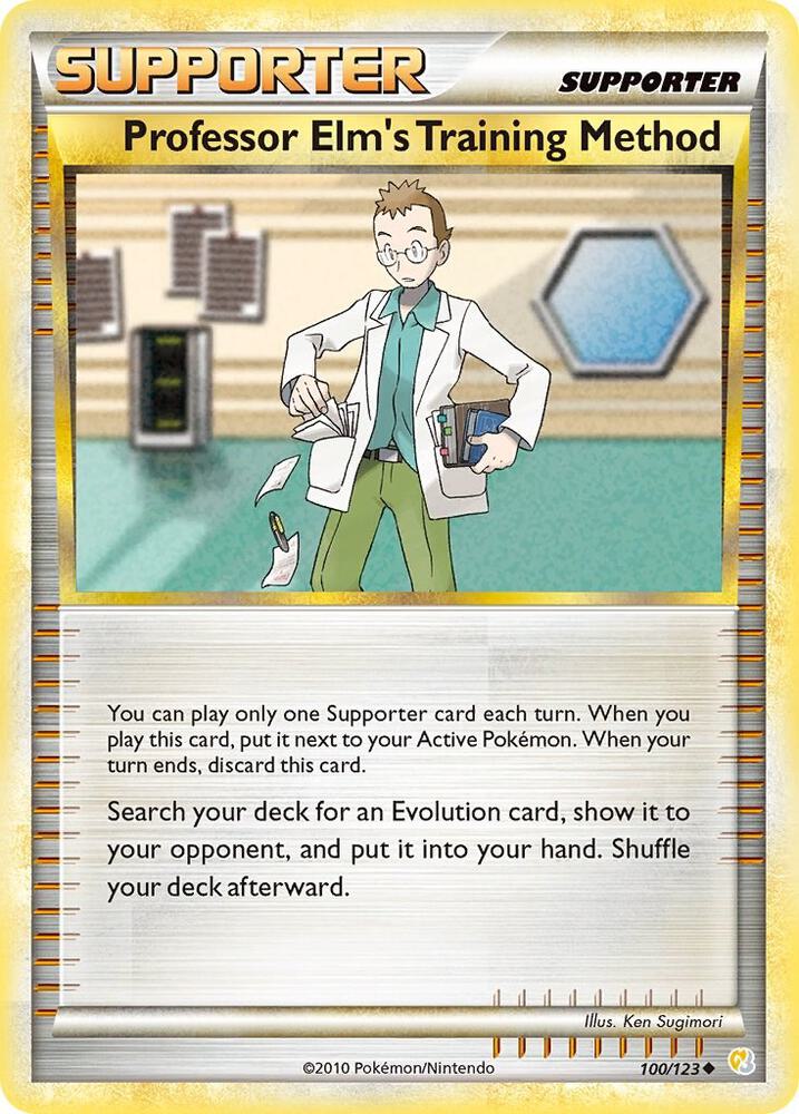 Pokemon Professor Elm's Training Method 100/123 HeartGold & SoulSilver