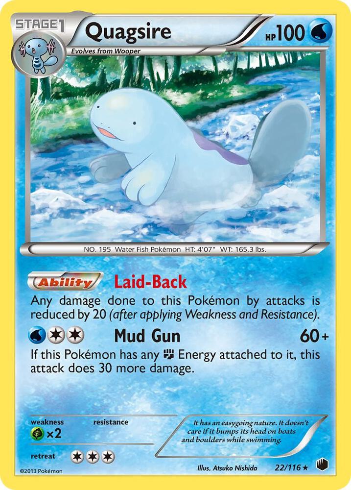 Pokemon Quagsire 22/116 Plasma Freeze