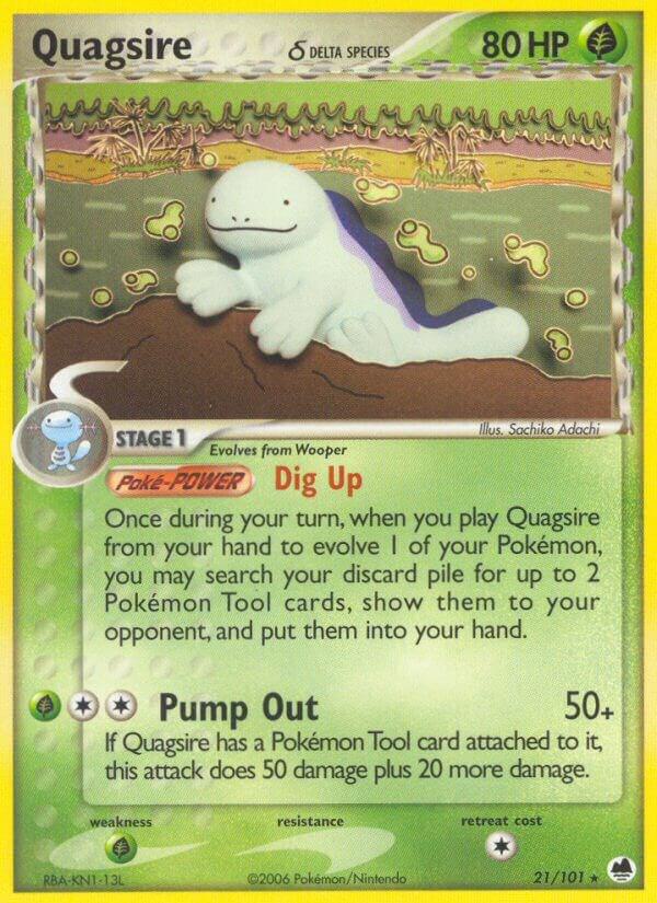 Pokemon Quagsire δ 21/101 Dragon Frontiers