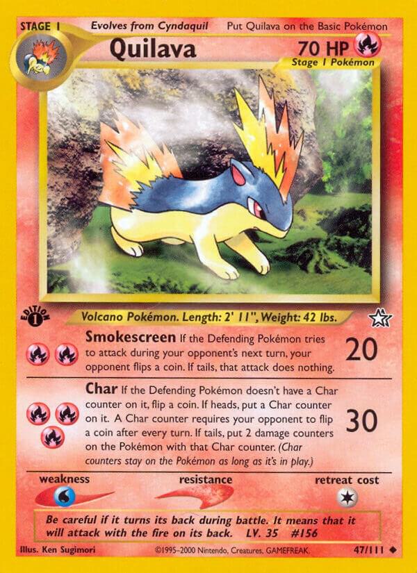 Pokemon Quilava # 47 Neo Genesis