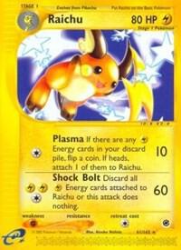 Pokemon Raichu 61/165 Expedition Base Set