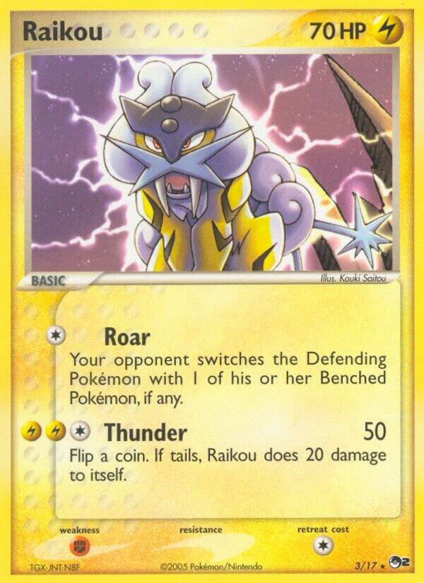 Pokemon Raikou 3/17 POP Series 2