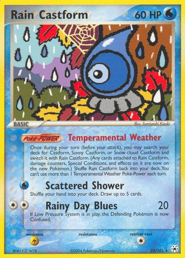 Pokemon Rain Castform 23/101 Hidden Legends