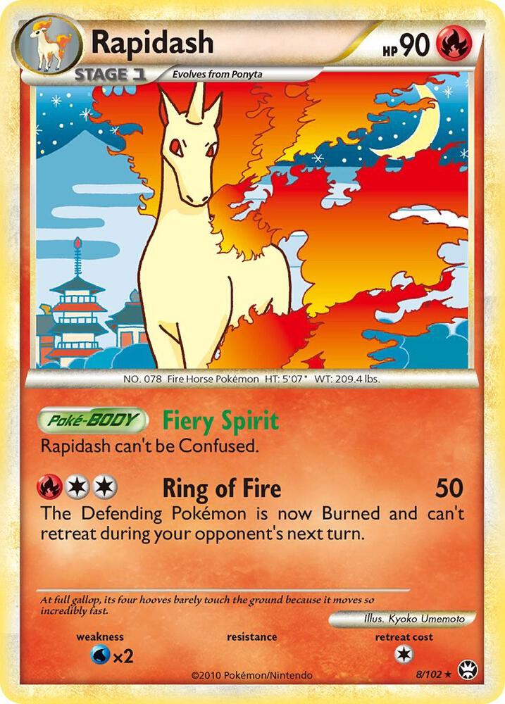 Pokemon Rapidash 8/102 Triumphant