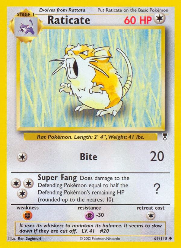 Pokemon Raticate 61/110 Legendary Collection