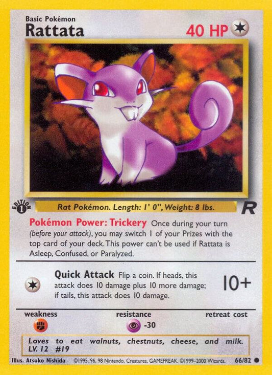 Pokemon Rattata #66 Team Rocket