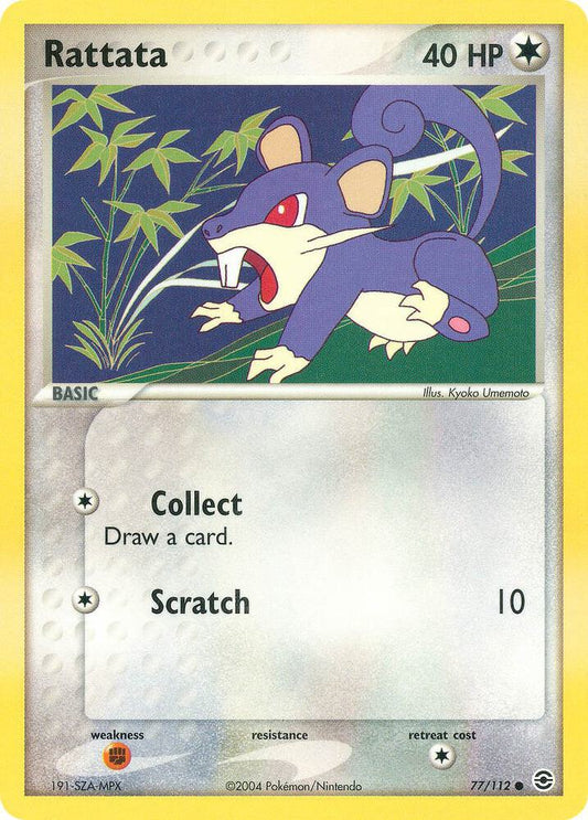 Pokemon Rattata 77/112 FireRed & LeafGreen